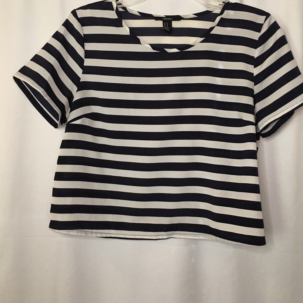 Forever 21 Mid Striped Top